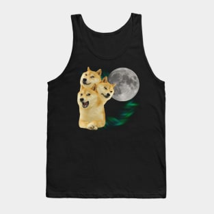 3 Doge Moon Tank Top